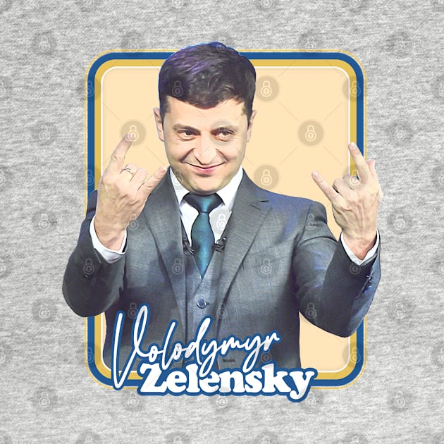 Zelensky Ukraine / Retro Fan Art Design by DankFutura